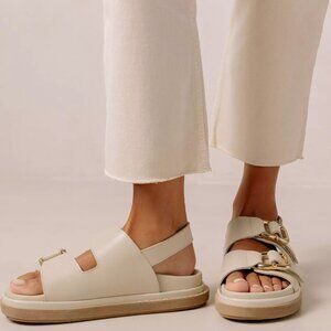 Alohas Harper Leather Slingback Sandal - Size 7